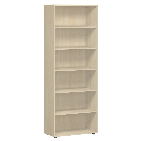 Geramöbel Regal 346001-W Flex Regal 6OH mit Standfüßen (BxTxH) 40 x 40 x 216cm Weiß