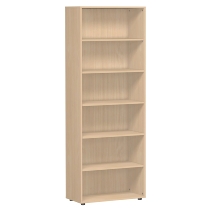 Geramöbel Regal 346001-W Flex Regal 6OH mit Standfüßen (BxTxH) 40 x 40 x 216cm Weiß