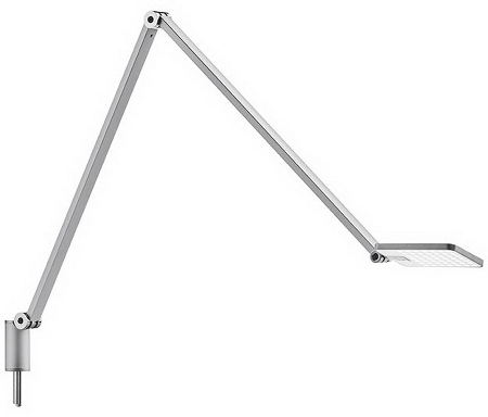 Novus 730+1209 Schreibtischleuchte Attenzia Task Silber mit Dorn (Ø13 mm)