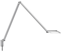 Novus 730+1209 Schreibtischleuchte Attenzia Task Silber mit Dorn (Ø13 mm)