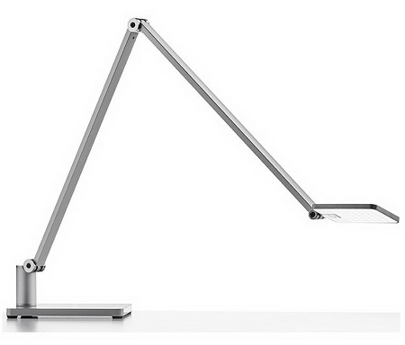Novus 730+1299 Schreibtischleuchte Attenzia Task Silber mit Tisch-Standfuß