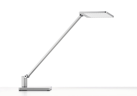 Novus 740+2199 Attenzia complette 4000K Schreibtischleuchte mit Standfuß Silber