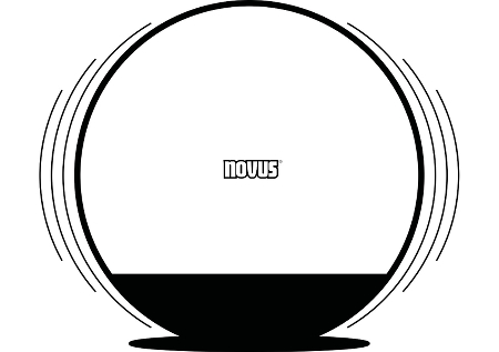 Novus 749+0656 Pila Sitzball Braun 65 cm Durchmesser