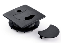 Novus 796+0421 Kabellochbefestigung Attenzia 80mm Kunststoff Weiß