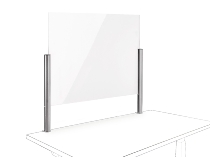 Novus 854+0219 POS Protect C Acrylglastrennwand (BxH)75x50mm mit Systemzwinge 1 Silber