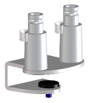 Novus 898+0049+003 Clu Duo Zwinge KH 13-25mm KT 65mm Silber