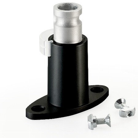 Novus 898+0068 Clu Systemschienenbefestigung Schwarz