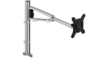 NOVUS 910+2069 MY One Plus S Monitorarm Silber mit Systemschienenbefestigung