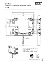 NOVUS 940+2205 ScreenMaster Frame 200x200 Wandhalter mit Sicherung