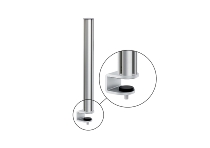NOVUS 961+2709 TSS Säule 445 mit Systemzwinge 1 Klemmbereich 13-25mm