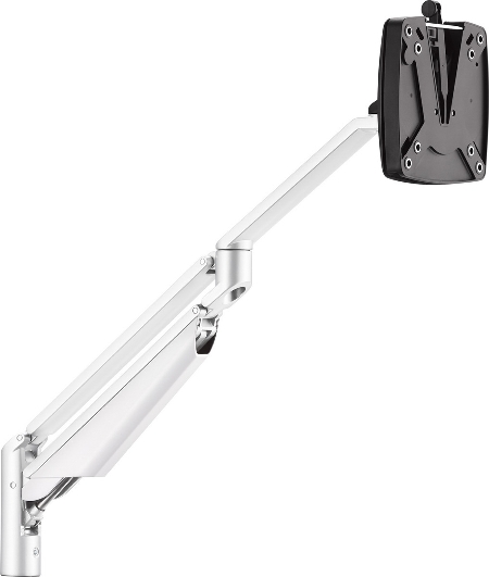 Novus 990+2001 Monitortragarm Clu 2 Weiss ohne Befestigung Belastbar 2-7 kg