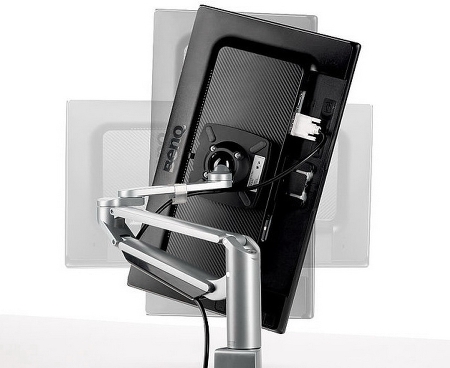 Novus 990+3001 Monitortragarm Clu 3 Weiss ohne Befestigung Belastbar 2-7 kg