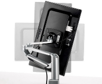 Novus 990+3001 Monitortragarm Clu 3 Weiss ohne Befestigung Belastbar 2-7 kg