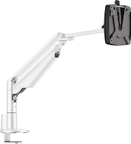 Novus 990+3011 Monitortragarm Clu 3 C Weiss mit 3-in-1 Tischbefestigung Belastbar 2-7 kg