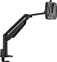 Novus 990+3018 Monitortragarm Clu 3 C Schwarz mit 3-in-1 Tischbefestigung Belastbar 2-7 kg