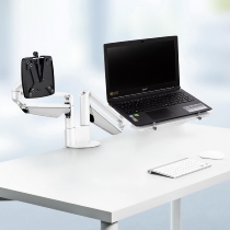 Novus 990+4511 Monitortragarm Clu Notebook combination mit 3-in-1 Befestigung