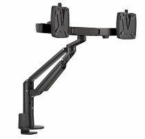 Novus 992+2018 Monitortragarm Clu Plus X2 C mit Tischbefestigung 3-in-1 Traglast 2x 2,5-7 kg Schwarz