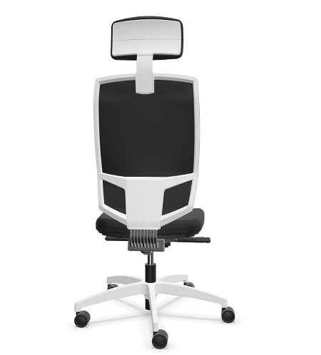 Dauphin Bürodrehstuhl AJ 5777-XS @Just magic2 mesh (white edition) verküzter Sitz (36cm) hohe Rückenlehne