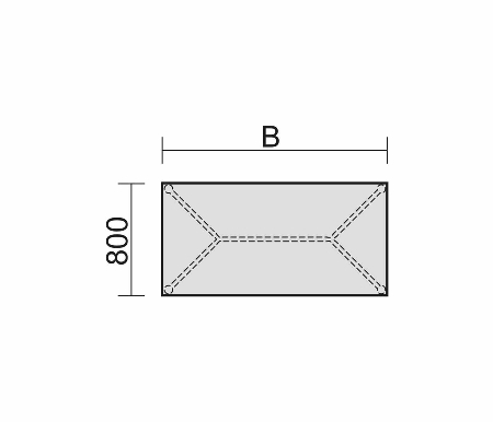 Geramöbel Schreibtisch Serie 4-Fuß Flex feste Höhe 72cm