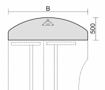Geramöbel Anbautisch 55525X mit Stützfuß höhenverstellbar für 2 Tisch gegenüber seitlich