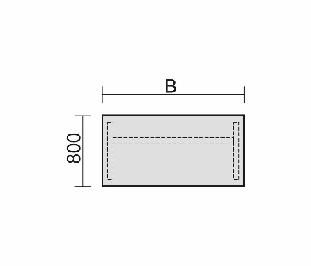 Geramöbel Schreibtisch 61710X C-Fuß Flex höhenverstellbar 68-82cm 