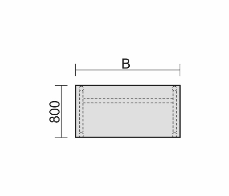 Schreibtisch 6571XX 4-Fuß Pro rechteckig höhenverstellbar