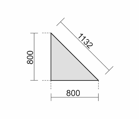 Geramöbel Verkettungsplatte 657508 Eckplatte 90° (BxT) 80x80cm