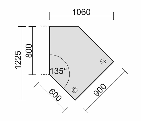 Schreibtisch 6471XX C-Fuß PRO rechteckig höhenverstellbar