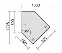 Schreibtisch 6471XX C-Fuß PRO rechteckig höhenverstellbar